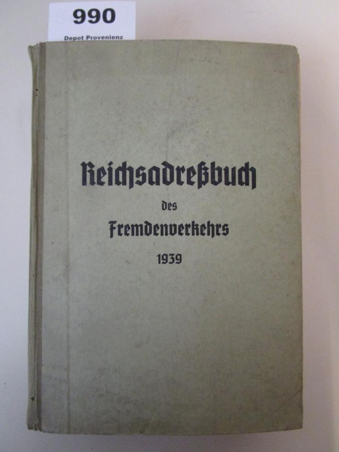  Reichsadreßbuch des Fremdenverkehrs (1939)