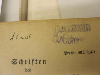  Pfalzgraf Wolfgang Herzog von Zweibrücken und Neuburg (1912);- (Eckerlin, H.), Stempel: Name; 'H. Eckerlin'. 