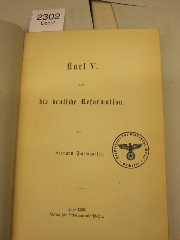  Karl V. und die deutsche Reformation (1889)