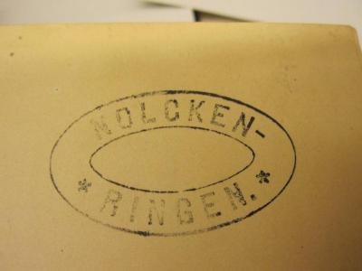  [Gedenkbuch des Kaiserl. Alexander-Lyzeums auf das Jahr 1880] (1880);- (Nolcken, [?]), Stempel: Name; 'Nolcken- Ringen'. 
