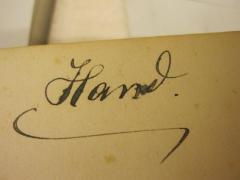 - (Hand, Elisabeth), Von Hand: Autogramm, Name; 'Hand'. 
