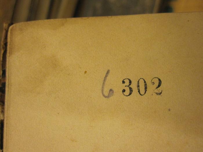 [Est- und Livländische Brieflade] Personen-Register (o.J.);- (unbekannt), Stempel: Exemplarnummer; '[6]302'. 