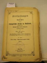  Mittheilungen und Nachrichten für die evangelische Kirche in Rußland (1895)