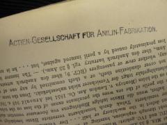 - (Actien-Gesellschaft für Anilin-Fabrikation), Stempel: -; 'Aktien-Gesellschaft für Anilin-Fabrikation.'. 