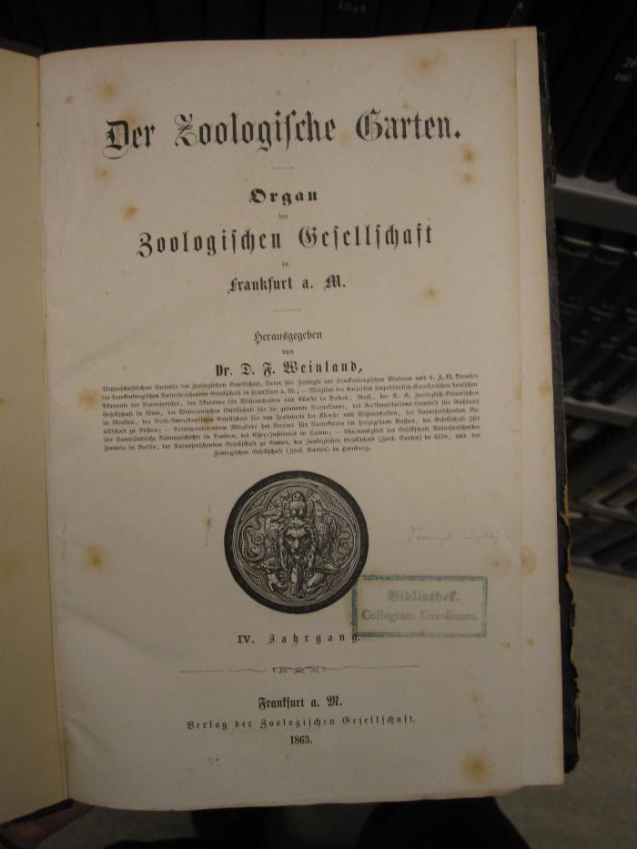 ZA 1349: 4. Jahrgang (1863)