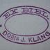 40 / 1018 (Klang, James), Stempel: Name, Berufsangabe/Titel/Branche; 'EX BIBL. Doris J. Klang'.  (Prototyp)
