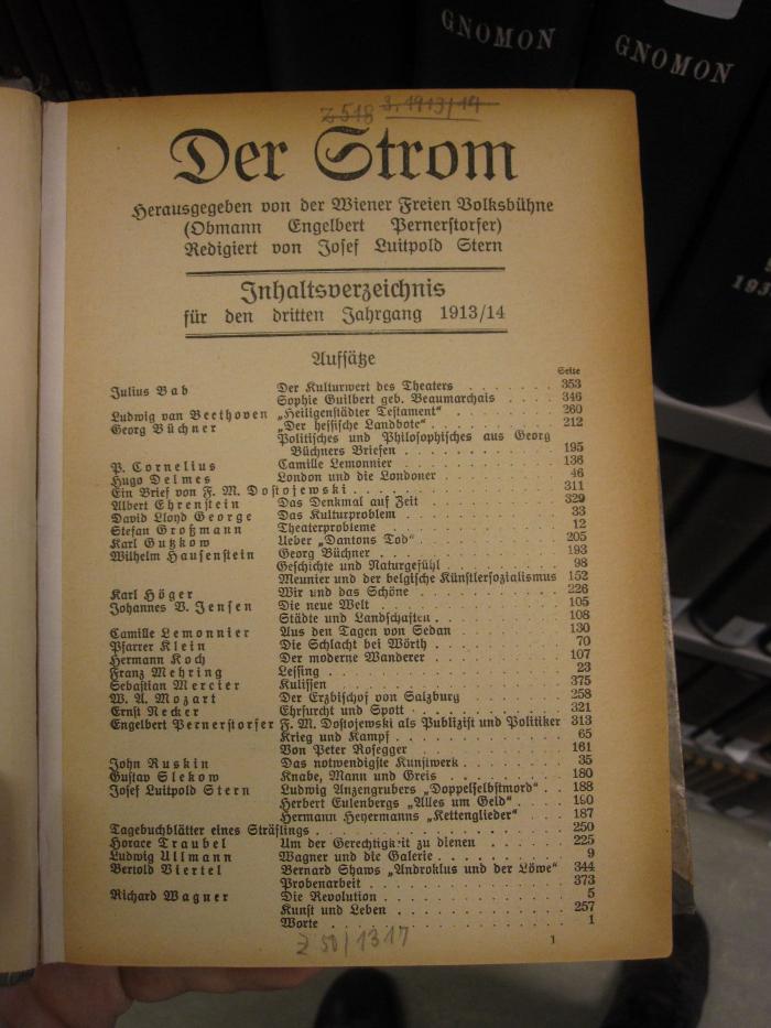 ZA 2704: Der Strom (1913/14)