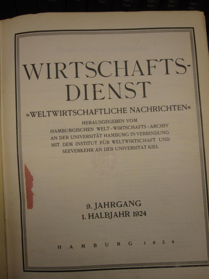 ZB 2239: 9. Jahrgang (1924)