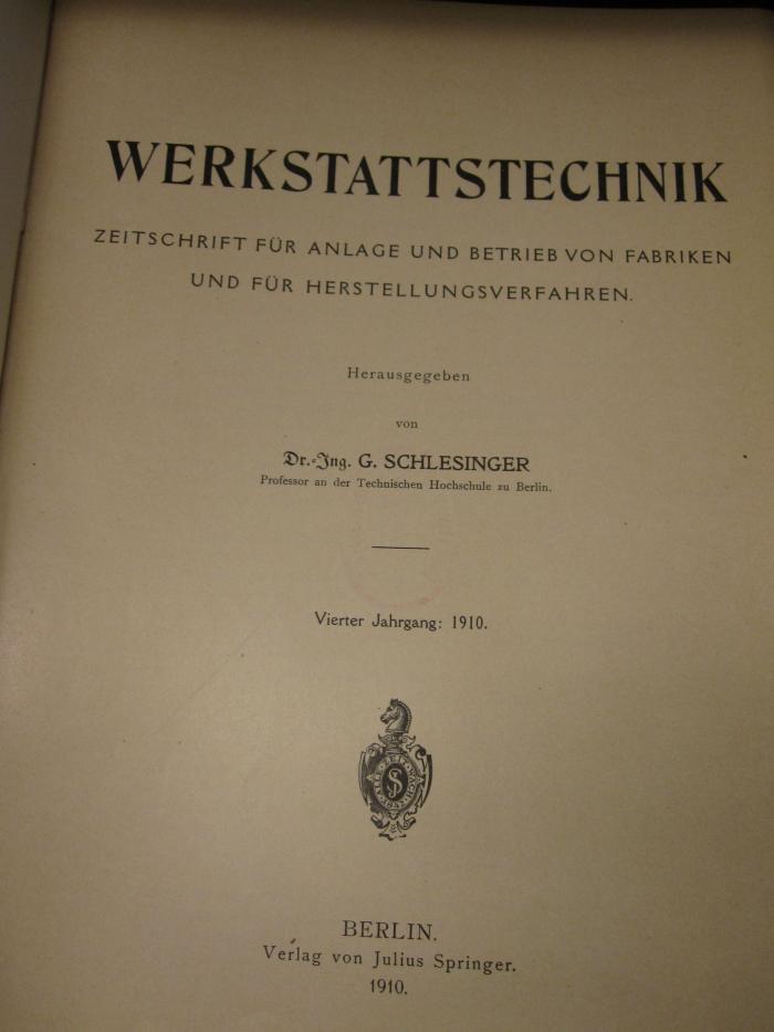ZB 2417: 4. Jahrgang (1910)