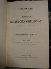 ZB 2500: Berichte der Deutscehn Botanischen Gesellschaft : 43. Jahrgang (1925)