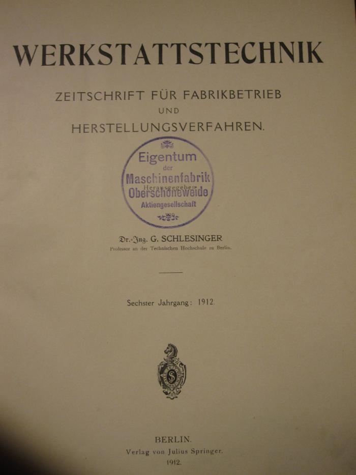 ZB 2417: 6. Jahrgang (1912)