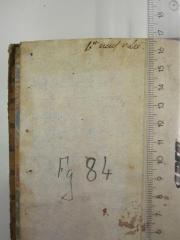 - (France. Ministère des Affaires étrangères), Von Hand: Signatur; 'Fg 84'. 