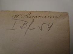 - (Stammann, W.), Von Hand: Autogramm, Name; 'W. Stammann.'. 