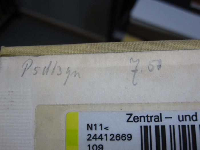 FrFr 155 2. Ex.: Die Frau im neuen Lebensraum (1931);G45II / 1970 (unbekannt), Von Hand: Preis; 'Psd/3qn 7.50'. 