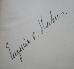 J / 578 (Huhn, Eugenie v.), Von Hand: Autogramm; 'Eugenie v. Huhn'. 