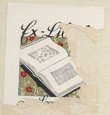Kg 1341 1: Brehm: Das Leben der Tiere. Die Säugetiere ([1925]);J / 948 (unbekannt), Etikett: Exlibris; 'Ex Lib[ris] 
[Leon...][?] [...]'. 