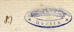 J / 1148 (Sawady, Em[..]), Stempel: Name, Ortsangabe; 'E[...]S[.]w[.]dy Berlin'. 