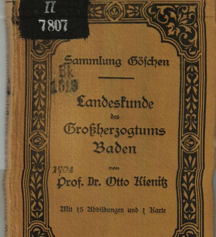 II 7807: Landeskunde des Großherzogtums Baden (1904)
