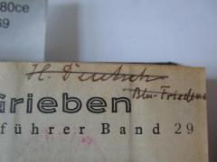 J / 69 (Deutsch, H.), Von Hand: Autogramm, Name, Ortsangabe; 'H. Deutsch Bln. Frieden[au]'. 