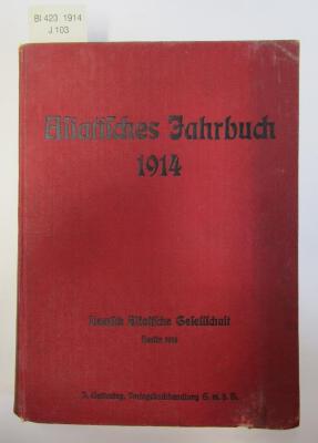 Bl 423 1914: Asiatisches Jahrbuch : Herausgegeben im Auftrage der Deutsch-Asiatischen Gesellschaft (1914)