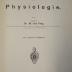 Kg 1261: Vorlesungen über Physiologie (1904)