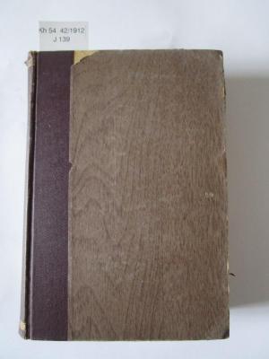 Kh 54 42/1912: Verhandlungen der Berliner medizinischen Gesellschaft aus dem Gesellschaftsjahre 1911 (Separat-Abdruck aus der Berliner klinischen Wochenschrift) (1912)