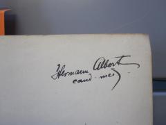 J / 194 (Albert, Hermann), Von Hand: Autogramm; 'Hermann Albert cand med.'. 