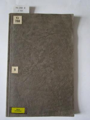 Kk 290 8: Die unspezifische Immuntherapie : Omnadin in Theorie und Praxis (1937)