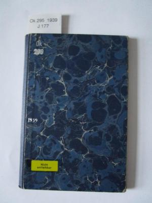 Ok 295 1939: Kleiner Almanach der Juden in Berlin : 1939/5699 (1939)