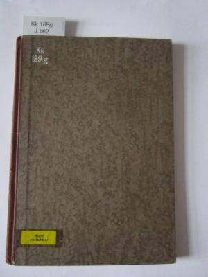 Kk 189 g: Diät bei Erkrankungen der Leber und der Gallenblase (um 1935)
