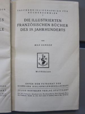 Od 4 1: Die illustrierten französischenn Bücher des 19. Jahrhunderts