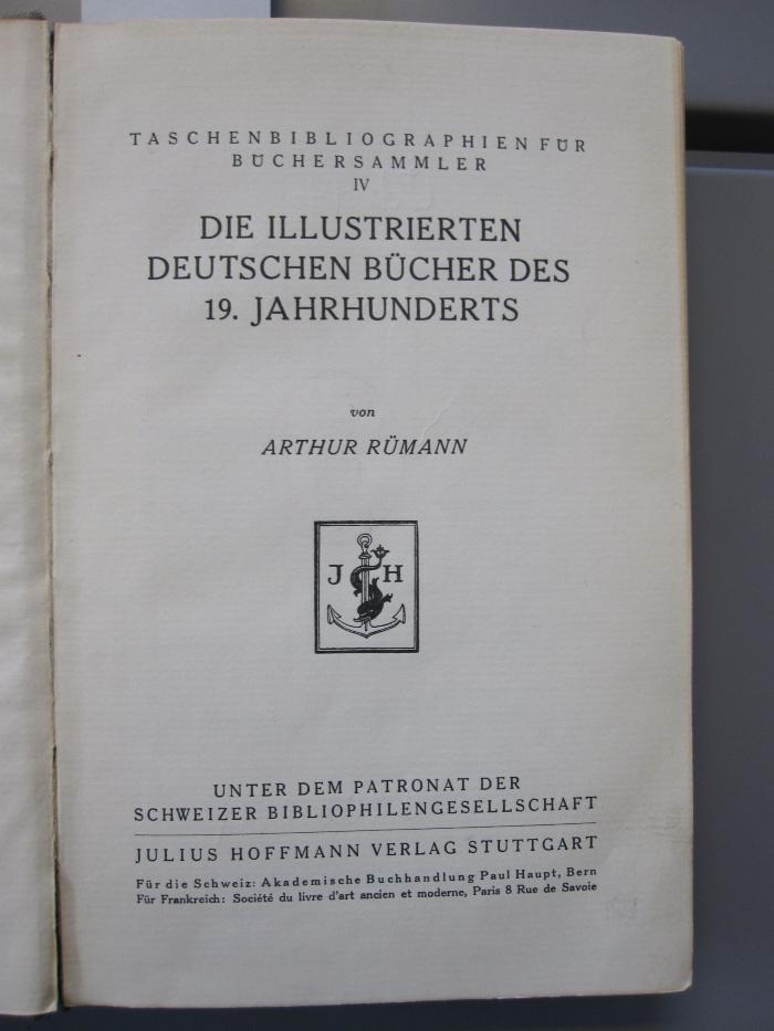 Od 4 4: Die illustrierten deutschen Bücher des 19. Jahrhunderts