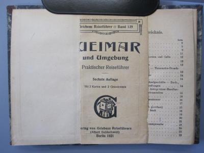 II 40415: Weimar und Umgebung 1921 (1921)