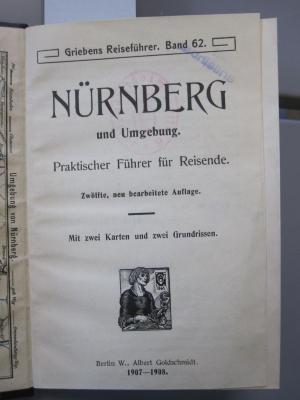 II 8041 ab: Nürnberg und Umgebung : praktischer Führer für Reisende