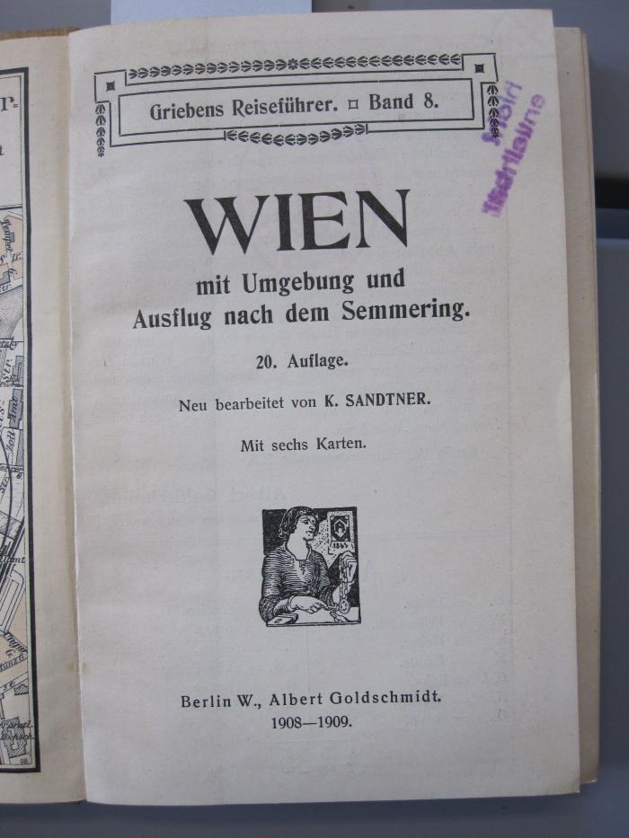 II 11488 bo: Wien : Mit Umgebung und Ausflug nach dem Semmering (1909)