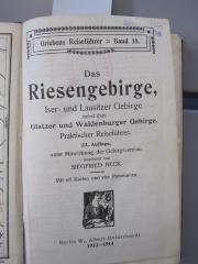 II 7604: Das Riesengebirge,Iser- und die Lausitzer Gebirge nebst dem Glatzer und Waldenburger Gebirge