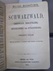 II 5504: Der Schwarzwald, Odenwald, Bergstrasse, Heidelberg und Strassburg (1912)