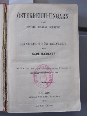 II 11444: Österreich-Ungarn nebst [...] (1913)