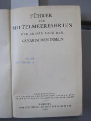 Bf 26 b: Führer für Mittelmeerfahrten und Reisen nach den Kanarischen Inseln (1932)