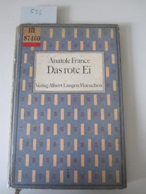 III 87460 3. Ex: Das rote Ei und anderes (1900)