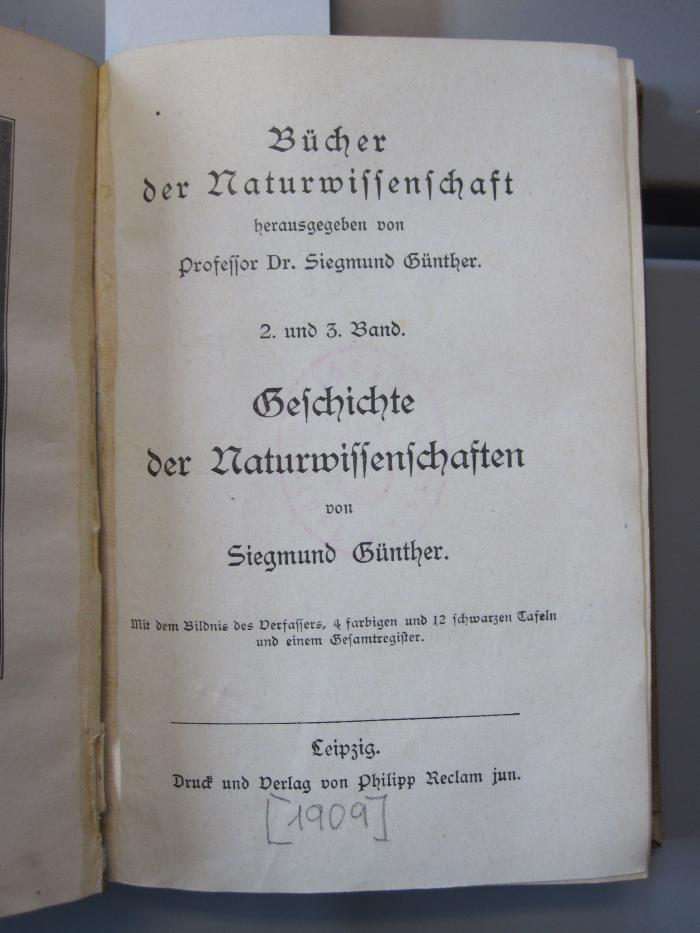 Ka 335 1.2: Bücher der Naturwissenschaft ([1909])