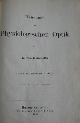 X 1434 b: Handbuch der physiologischen Optik (1896)