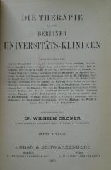Kk 197 c: Die Therapie an den Berliner Universitäts-Kliniken (1905)
