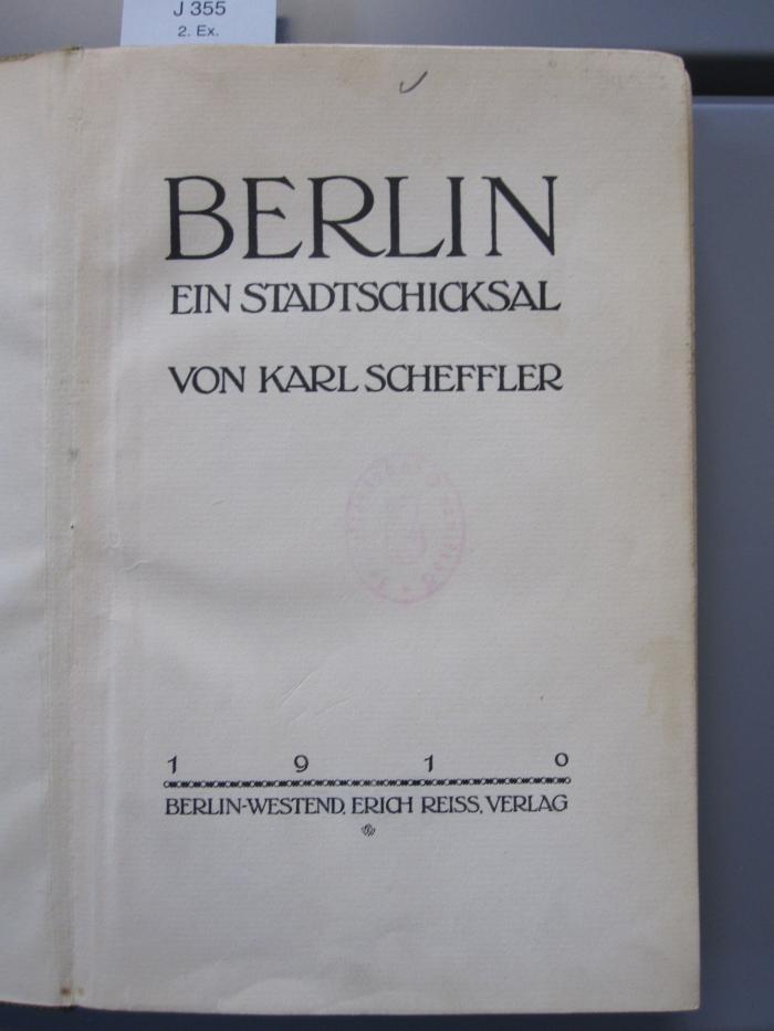 II 6466: Berlin : ein Stadtschicksal (1910)