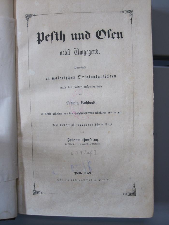 Bi 736: Pest und Ofen nebst Umgebung. (1859)