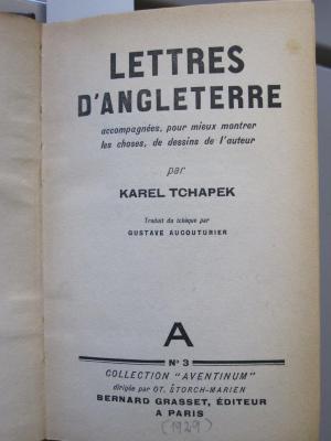 Bi 843: Lettres d'Angleterre ([1929])