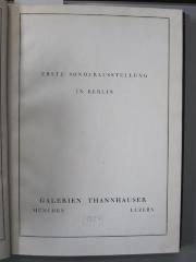 Dc 278: Erste Sonderausstellung in Berlin (1927)