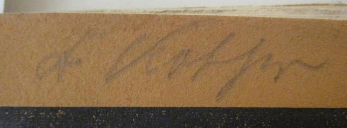  Die schöne Literatur (1929);- (Kother, A.), Von Hand: Autogramm, Name; 'A. Kother'. 