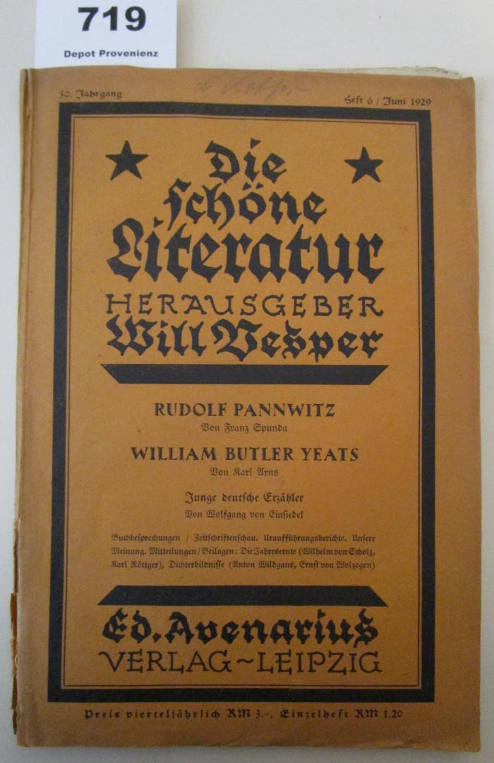  Die schöne Literatur (1929)
