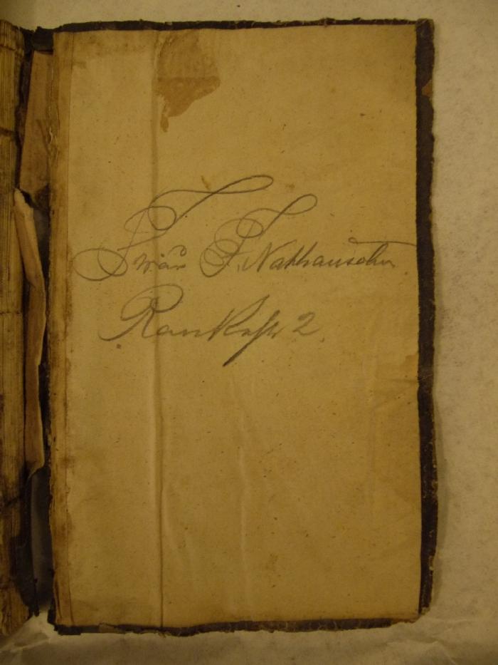- (Nathansohn, F.), Von Hand: Autogramm; 'Frau F. Nathansohn Rankestr. 2'. 